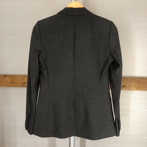 Judith & Charles 96% Virgin Wool Grey Lined Business Suit Blazer Sz 6 - Picture 8 of 12